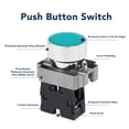 thumbnail image 3 of Interruptor de Parada de Arranque ANGGREK 10PCS AC240V Uso Conveniente, 3 of 8