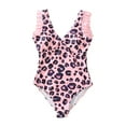 thumbnail image 3 of GYRATEDREAM Family Matching Swimsuit One-Piece Swimwear Couples Bathing Suit Leopard Print Beachwear, 3 of 9