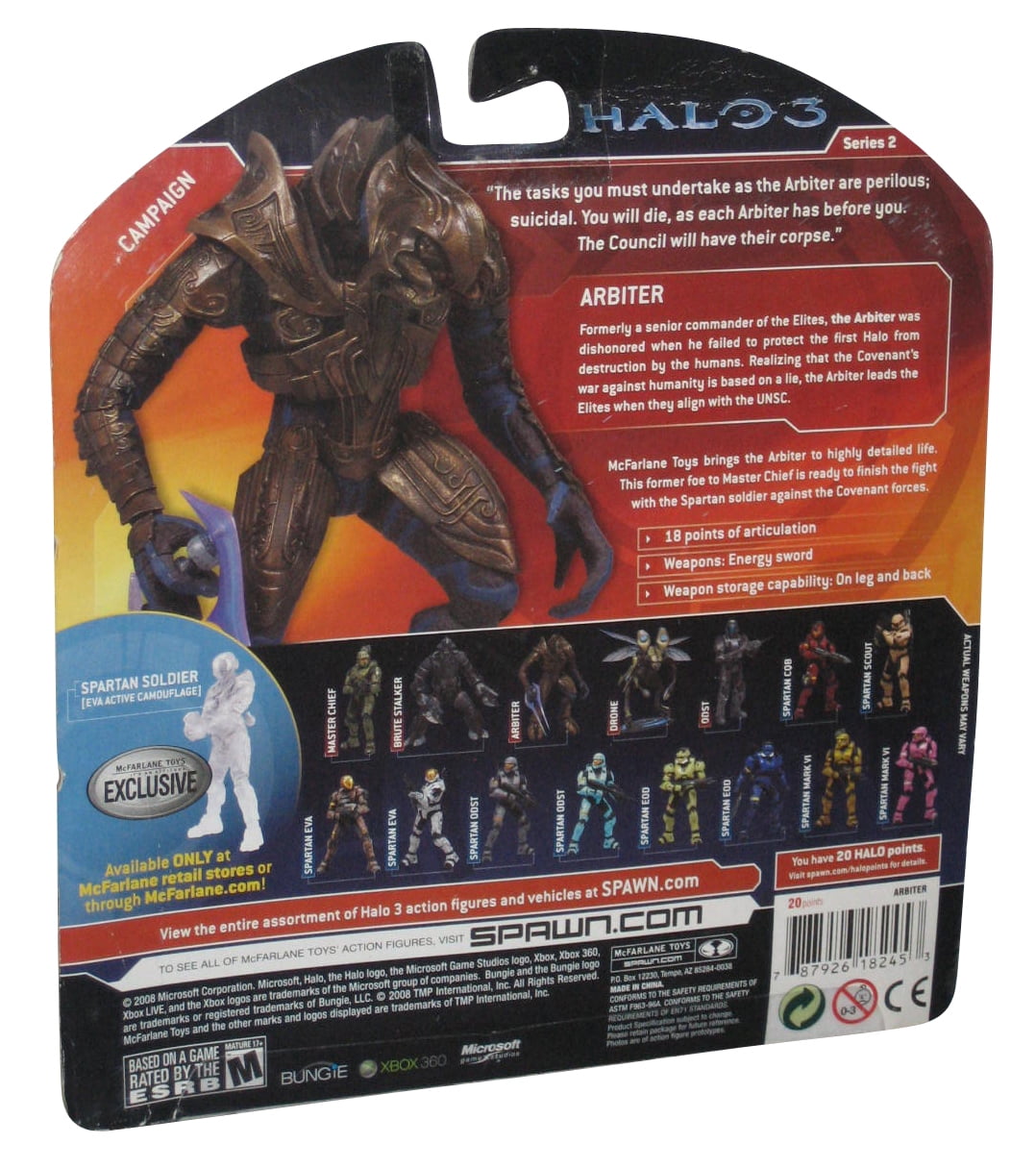 Arbiter Action Figure X 10 Years Halo 2 McFarlane Toys