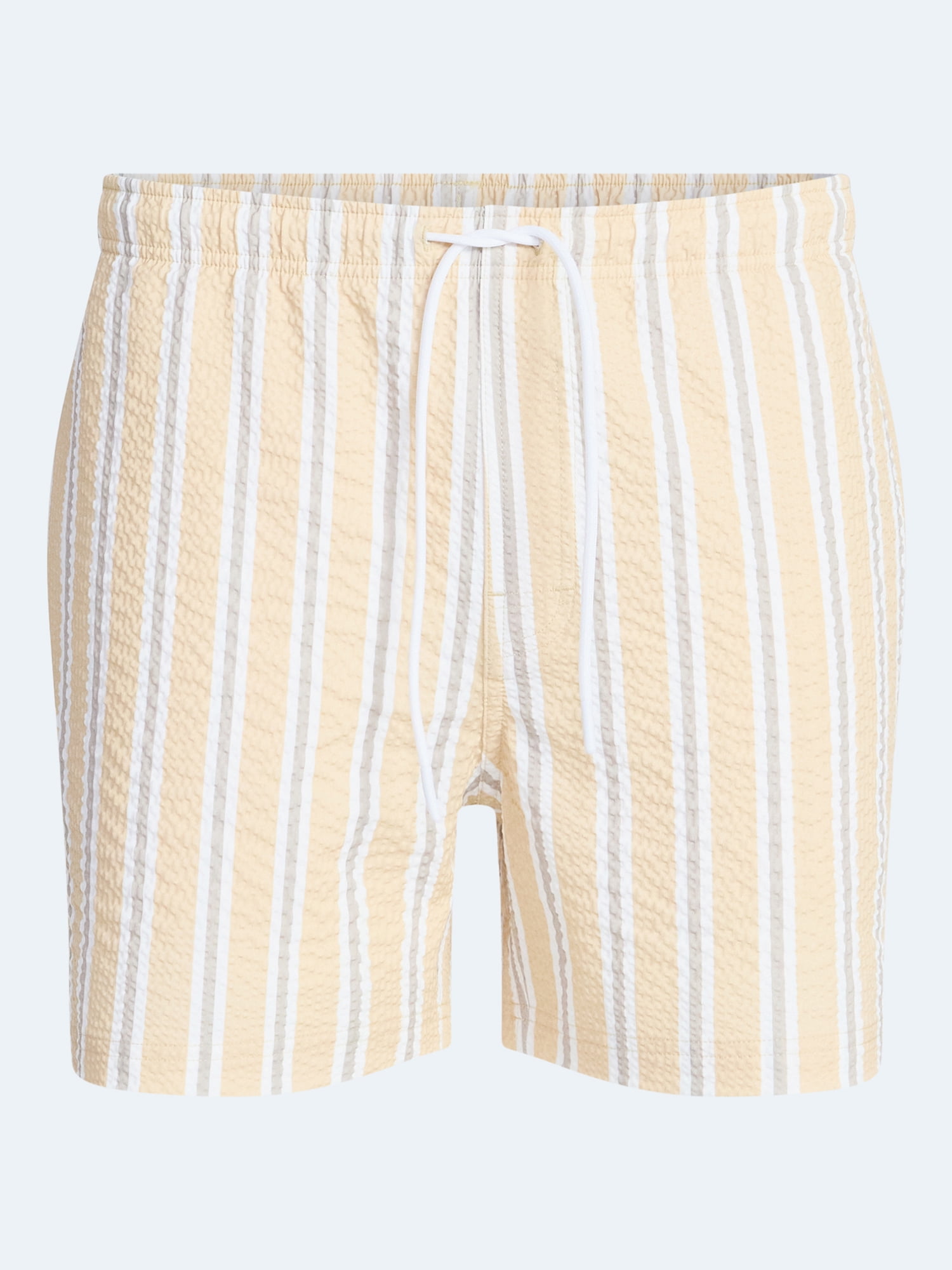 Free Assembly Men's Swim Stretch Seersucker Board Shorts, 5" Inseam, Sizes S-3XL