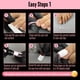 thumbnail image 5 of Uñas para dedos del pie de doble forma NOVO OVO, 300 unidades, para poligel, color rosa, 5 of 8