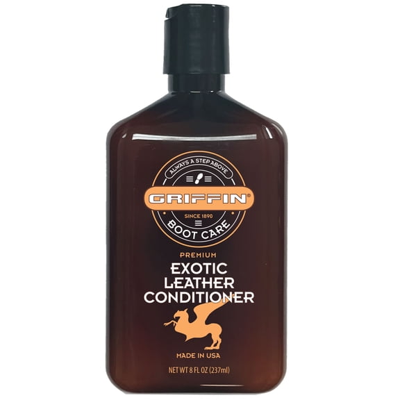 Griffin Boot Care Exotic Leather Conditioner - Alligator, Snakeskin, and More - 8 oz.