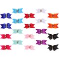 thumbnail image 4 of 20pcs Tiny Dog Bows with Rubber Bands for Small Dogs Mixed Color Pet Costume Supplies, 4 of 7