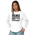 thumbnail image 5 of Funny Mama Llama Mothers Day Pun Women's Long Sleeve T Shirt Brisco Brands S, 5 of 6