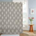 thumbnail image 4 of Shower Curtain White Dandelion Shower Curtains for Bathroom Decor, Waterproof Polyester Shower Curtain Set with Hooks, Extra Long 72" x 84" Spring Plant Beige, 4 of 9