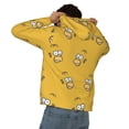 thumbnail image 5 of Simpsons Men's Hoodie With Color Drawstrings Sweatshirt Hooded Pullover Print Winter Coat Jacket 3x-Large, 5 of 9