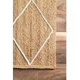 thumbnail image 4 of Handmade Braided Natural Pure Jute with Diomond Design Area Rugs ,Home Décor Rugs Size 2 x 5 Feet ( 60 cm x 150 cm ), 4 of 4