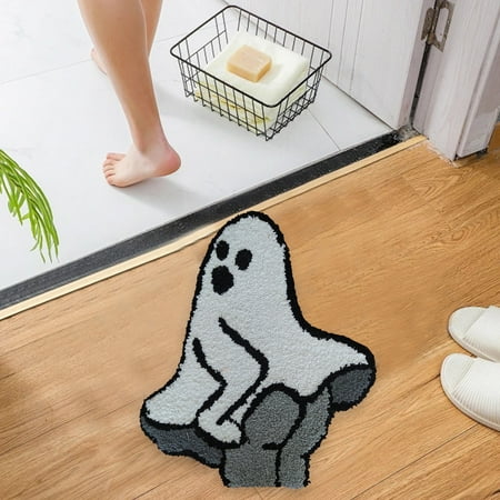 

Ranliy Halloween Imitation Cashmers Carpet Absorbent Bathroom Antis Slip Pad Rocking Chair Blanket