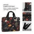 thumbnail image 4 of FORMRS 16" Laptop Bag Carrying Sleeve Case with Handle Travel Shoulder Briefcase, Black Floral Pattern, 4 of 8