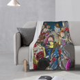 thumbnail image 2 of Rick And Morty Anti-Pilling Flannel 32"X48" Super Soft Plush Air Condition Quilt Fluffy Warm Cozy Decorative Blankets, 2 of 7