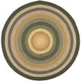 thumbnail image 1 of Safavieh Braided 4' Round Hand Woven Polypropylene Rug in Blue, 1 of 4