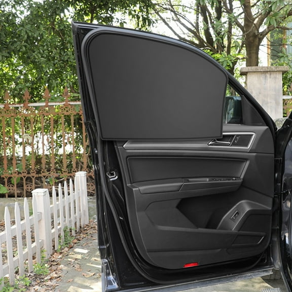 Gallickan Car Window Sun Shades, Magnetic Sunshades for Car Windows, Front Seat/Backseat Window Sunshades Privacy Curtains for Car SUV Truck, Front Passenger Seat(Black)