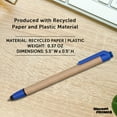 thumbnail image 4 of 10 Ballpoint Stylus Pens Pack - Recycled, Retractable - Blue, 4 of 5