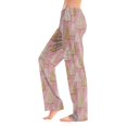 thumbnail image 2 of WTOBBY Women's Soft Plush Christmas Snowflake Tree Print Pajama Bottoms - Festive Holiday Sleepwear with Warm Fleece Lining for Winter Home Lounge and Casual Wear,Light pink XS, 2 of 5
