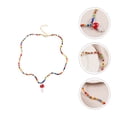 thumbnail image 4 of 1 collar de cuentas de colores, cadena para clavícula, elegante y colorido., 4 of 6