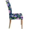 thumbnail image 3 of RYLABLUE Fleurs Stretch Chaise Housse de Protection Siège Housse pour Salle à Manger Hôtel Mariage Ensemble de 4, 3 of 5