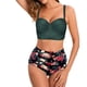 thumbnail image 3 of WILLBEST Traje de Baño Tankini para Mujer, Bikini de Cintura Alta, Sexy, Push Up, de Dos Piezas, Vintage, de Dos Piezas, Retro, Fruncido, de Cintura Alta, Estampado 2014, 3 of 3