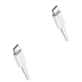 thumbnail image 2 of Matsuzay Cable USB C de súper rápido 5A para P30 P20 Lite para Mi 9 8 carga rápida 3,0 tipo C carga para S10 9 blanco 0.25 m 2piezas, 2 of 6