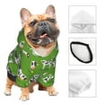 thumbnail image 3 of Balery Cows With Calfs Green Sudadera con Capucha para Perros Pequeños – Ropa para Mascotas, Disfraz para Perros y Gatos, Ideal para Fiestas y Cosplay-Large, 3 of 7