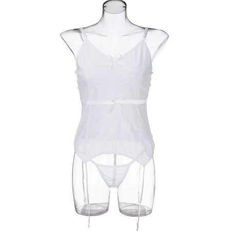 White Small Bustier Corset Women s Pajamas Girdle Waist Cincher Holiday Lingerie Plus Bodydoll White Lingerie
