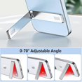 thumbnail image 2 of Ultra Thin,Vertical And Horizontal Aluminum Tabletop Mobile Phone Holder,Adjustable Angle Cell Phone Holder For Iphone, 2 of 4