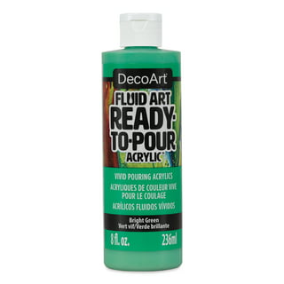 U.S. Art Supply Professional High Gloss Pouring Paint Art Topcoat & Clay  Varnish, 8 Ounce Bottle - Clear Permanent Protective Finish for Pouring