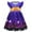 Purple, variant on UACY Girls Hallo-ween Lightweight Pumpkin Dress Toddler Kids Girls Fly Sleeves Cartoon Hallo-ween Pumpkins Prints Custome Princess Dress(Purple,5-6 Years)