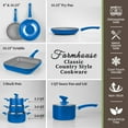 thumbnail image 6 of Granitestone Nonstick Pots and Pans 13 Piece Set Kitchen Cookware Set Ceramic Cooking Frying Skillet Sauce Pans Lids Blue, 6 of 7