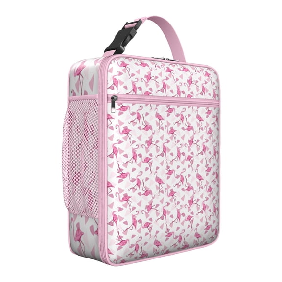 Tropical Bird Insulated Lunch Box Men Reusable Lunch Tote Bag with Water Bottle Holder Portable Lunch Bag Work Camping