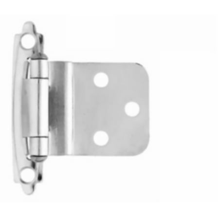H0104AC-MC 3/8" Self Closing Inset Hinge Matte Chrome Set of 2