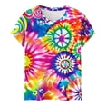 thumbnail image 5 of jobturf Graphic Tees for Women Summer Loose Fit Crew Neck T Shirts Beach Short Sleeve Going Out Tops Vacation Outfits S-3XL, 5 of 6
