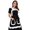 Black, variant on Fiykzur Women's Ruffles Outline Retro Pockets Apron Kitchen Cooking Cleaning Maid Costume (White)