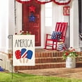 thumbnail image 2 of American Stars and Stripes Popsicle Garden Flag Double Sided Outside, USA Patriotic 4th of July Independence Memorial Day Yard Outdoor Decoration 12.5 x 18 Inch, 2 of 6