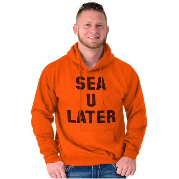 Funny Beach Lover Sea You Ocean Vibes Unisex Plus Fleece Graphic Hoodie Brisco Brands 2X