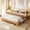 Pine, variant on Twin Size Platform Bed Frame, Minimalist Wood Bed Frame No Headboard Needed, Sturdy Low Profile Bed with Natural Wood Grain, Noise-Free & Easy Assembly