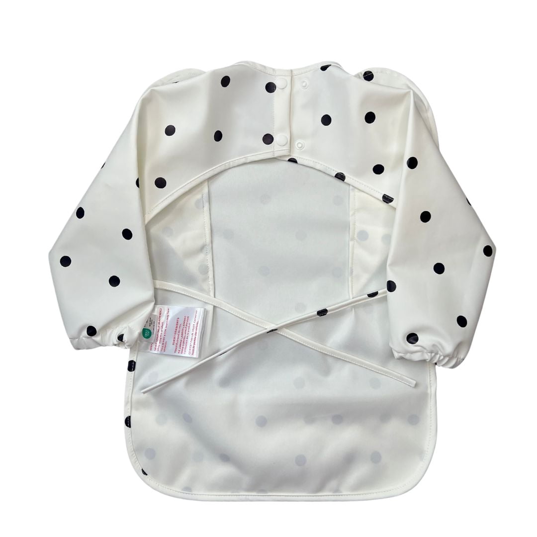 Premium Classic Low-Pocket Winged Ruffle Long Sleeve Bib Smock (Size M 2-4T)
