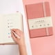 thumbnail image 5 of A6 Lined Leather Hardcover Journal Notebook | 160-Page Ruled Writing Diary with Elastic Closure, Pen Holder, Ribbon Bookmark, Inner Pocket, Label Stickers | 3.6"x5.6" | 100gsm Thick Paper | 1 Pack, 5 of 6