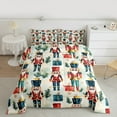thumbnail image 2 of Feelyou Teens Cartoon Nutcracker Queen Comforter Set, Christmas Tree Gift Bedding Sets, Winter Snowflake Print Reversible Bedding Comforter Set, Ultra Soft Home Decor, 3pcs, 2 of 8