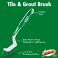 thumbnail image 5 of Libman Tile & Grout Kitchen Bathroom Scrub Brush Polypropylene Handle Green & White, 5 of 5