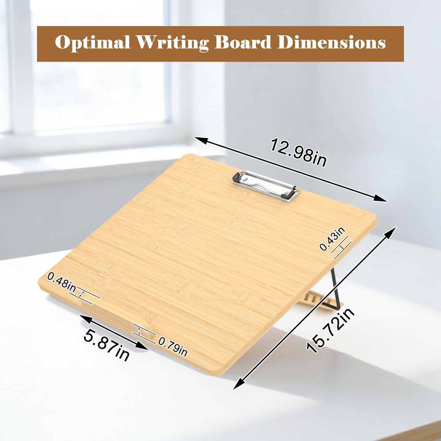 Adjustable Slant Board Clipboard Foldable Writing Stand Sloped Surface for Handwriting Drawing Reading