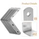 thumbnail image 3 of CIMAXIC 10Ud Soportes De De Acero Inoxidable Para Muebles Con Fijación Firme Y Duradera, 3 of 8