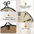 thumbnail image 2 of MODE HOME 17 Inch Vintage Wrought Iron Wall Clock, Retro Gold Finish, Silent & Battery Operated Decorative Clock for Living Room, Kitchen, Bedroom, 2 of 9