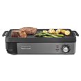 thumbnail image 4 of Hamilton Beach Professional Cast Iron Electric Grill, 10" x 16" Preseasoned Cooking Surface, 1800 watts, Adjustable Temp up to 450°F, 4 of 9