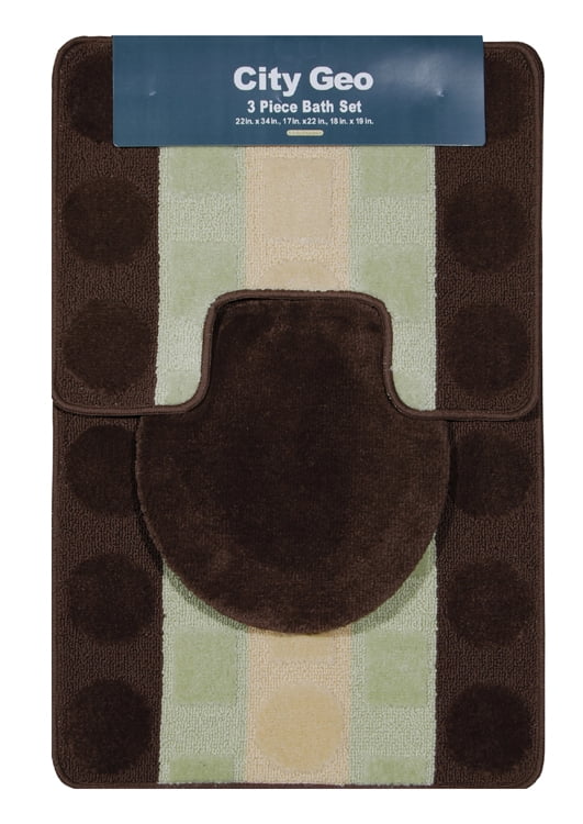 brown bathroom rug sets