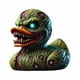 thumbnail image 1 of Horror Style Dark Mutant Duck Collectible Figurines Cartoon Duck Ornaments for Desktop Home Office Gifts（Mutant Duck）, 1 of 3