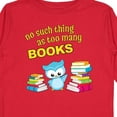 thumbnail image 4 of Inktastic No Such Thing As Too Many Books with Cute Owl Boys or Girls Long Sleeve Toddler T-Shirt, 4 of 5