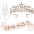 thumbnail image 1 of Set de decoración para despedida de soltera JETKONG Crown Fash Veil, 1 of 6