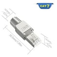 thumbnail image 3 of 2 Pcs pour Connecteurs Rj45 Cat7 Sans Outils Modulaires, 3 of 5