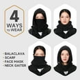 thumbnail image 7 of OZERO Balaclava Face Mask: Winter Polar Fleece Hood Ski Mask for Men Women, Convertible Balaclava Face Cover Hat Cap Scarf, 7 of 7