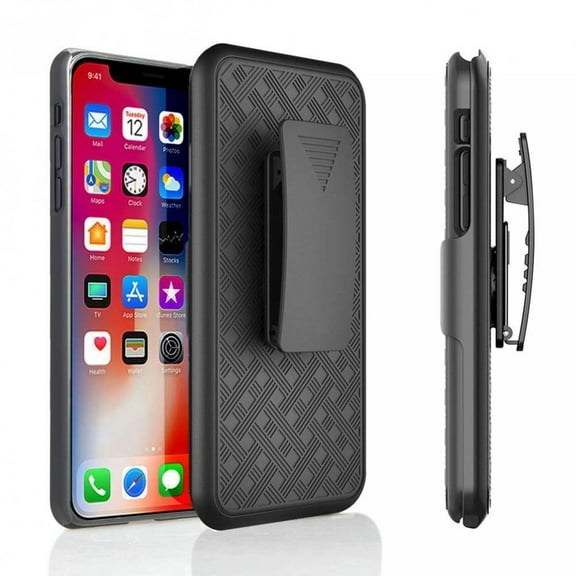 Swivel Holster Case Belt Clip for #device_series - Cover Kickstand Armor Combo X8V for iPhone XR